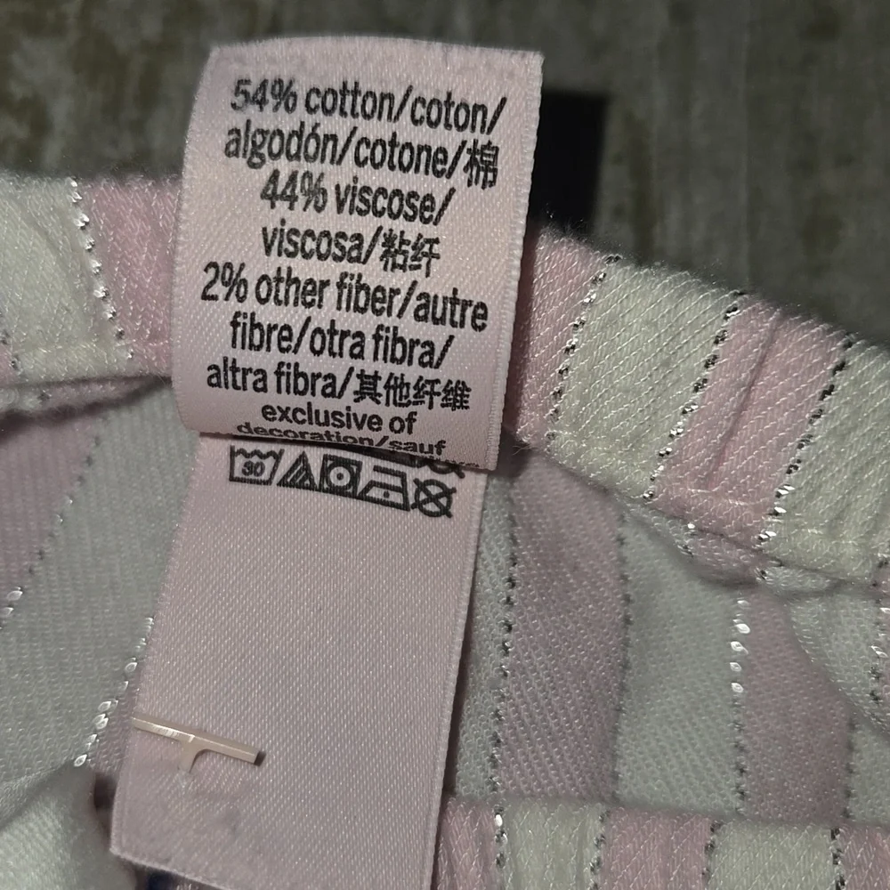 Victoria's Secret Pink and White Striped Pajama Pants - Picture 8 of 8